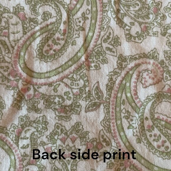 Quilted Floral Paisley Pillow Shams  Cottagecore Country Shabby Chic Romantic - Picture 5 of 11